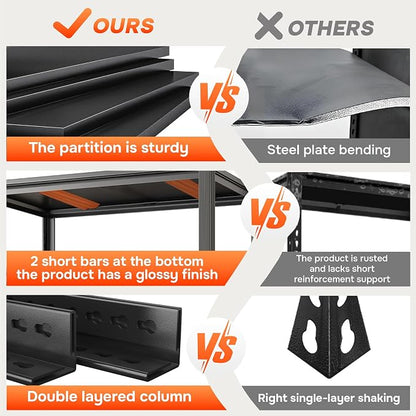 2pack Garage Shelving Heavy Duty Storage Shelves - Image 6
