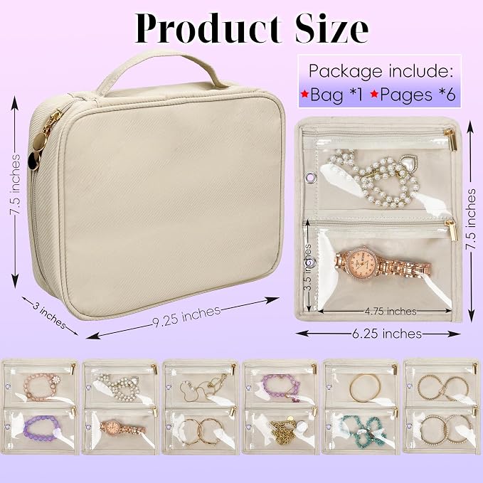 Travel Jewelry Organizer Case, Jewelry Bags - Image 2