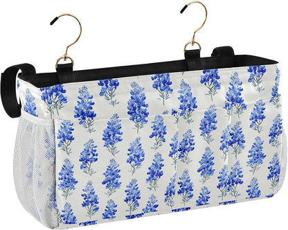 Watercolor Bluebonnets Bedside Caddy - Image 2
