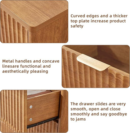 LEYAOYAO Fluted 5 Drawers Dresser - Image 7