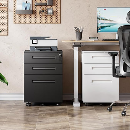 DEVAISE 3-Drawer Metal File Cabinet - Image 2