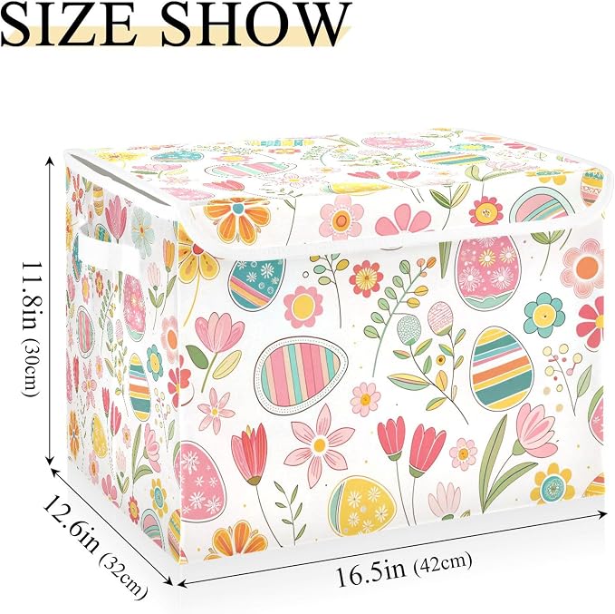 Easter Flower Eggs Storage Bins - Image 3