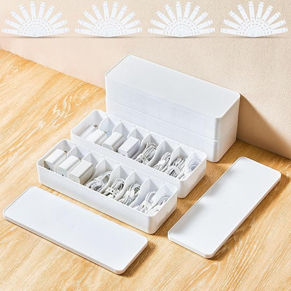 Tatuo 4 Pcs Cable Organizer Box by Tatuo