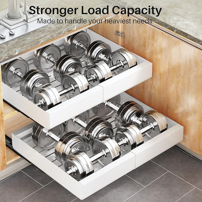 Pull out Cabinet Organizer, Wider Expandable Heavy Duty Slide out Drawers Fixed - Image 6