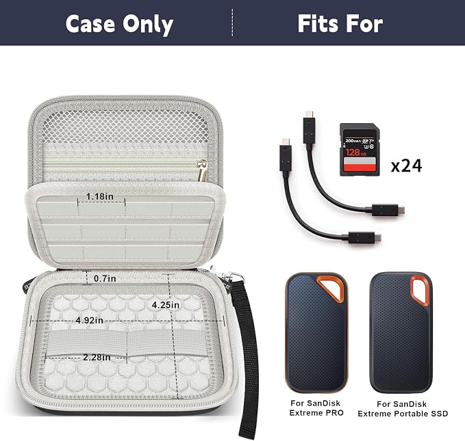 Case Compatible with SanDisk 1TB 2TB 4TB 500GB 8TB - Image 3