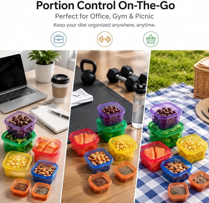 21 Day Fix Portion Control Containers, Color Coded Meal Prep Containers - Image 8