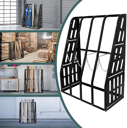 Vertical Bar Rack 1500 LB Capacity, 4 Bays Storage Rack 47" W x 24" D x 60" H - Image 8