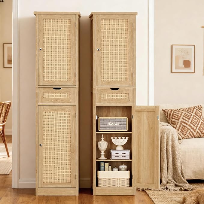 Iwell Tall Narrow Storage Cabinet - Image 2