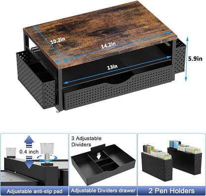 Spacrea Desk Organizer and Accessories, Computer Monitor Stand Riser - Image 6