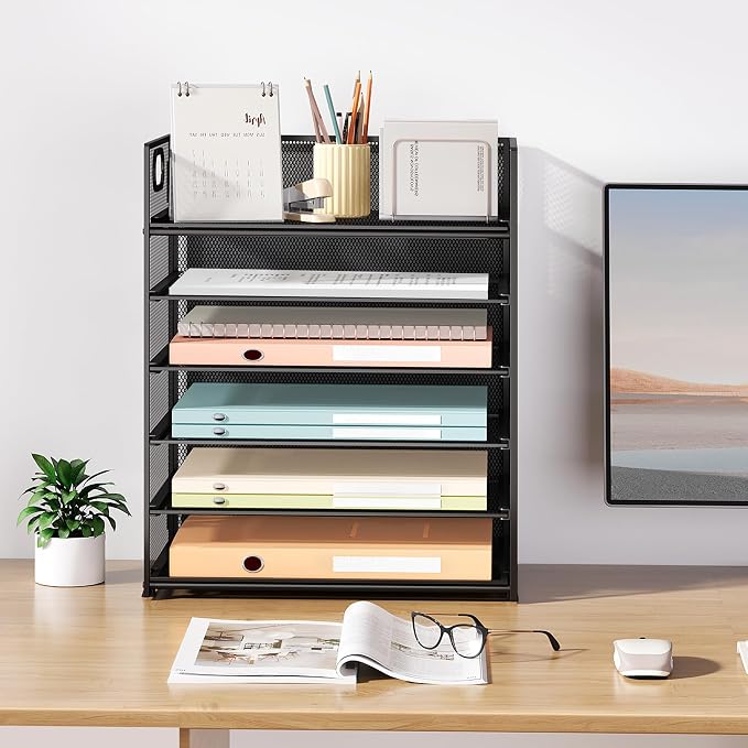 Subekyu 2-Pack 6-Tier Paper Tray Organizer - Image 7