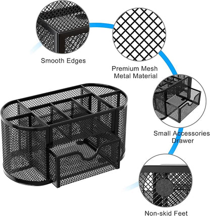EasyPAG Mesh Pen Holder Desk Organizer - Image 4