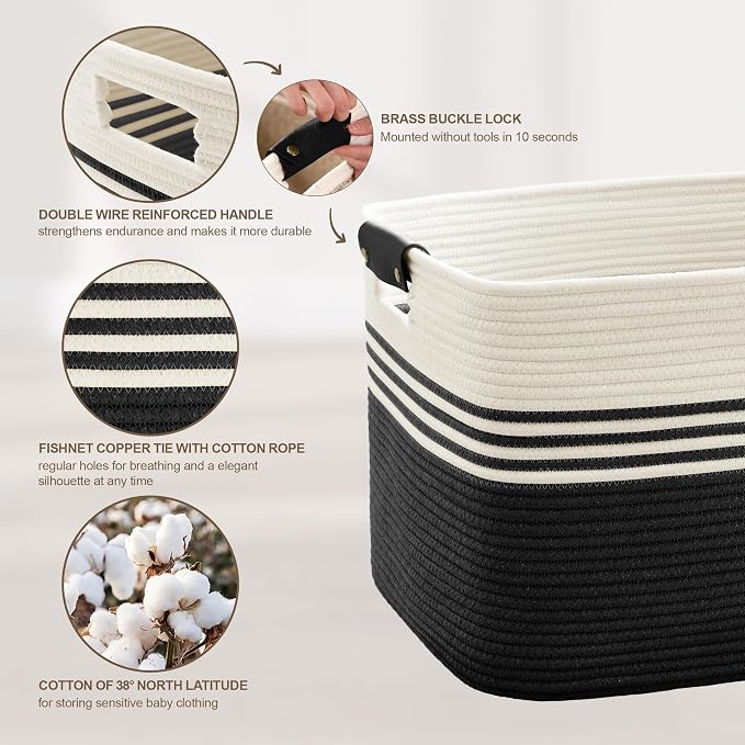 100L Extra Large Laundry Basket - Image 4