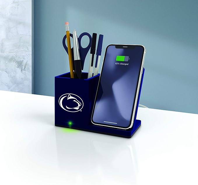 SOAR NCAA Unisex Cell Phone Wireless Charging Stand and Desktop Organizer - Image 2