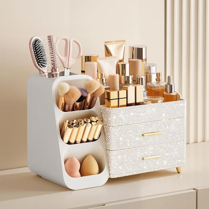 HBlife Makeup Organizer with Brush Holder - Image 2