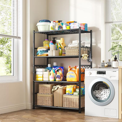 Storage Shelves 4-Tier Large Capacity Metal Shelving - Image 7