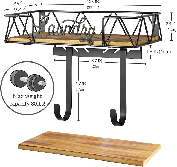 PERFNIQUE Ironing Board Holder Wall Mount, Ironing Board Hanger, Iron Board - Image 3
