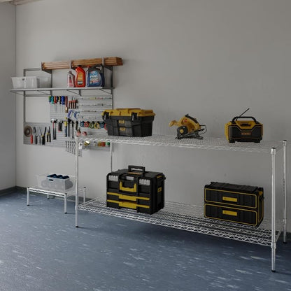 24" Deep x 72" Wide x 34" Height Wire Shelving Kit | 2-Tier | NSF Commercial - Image 2