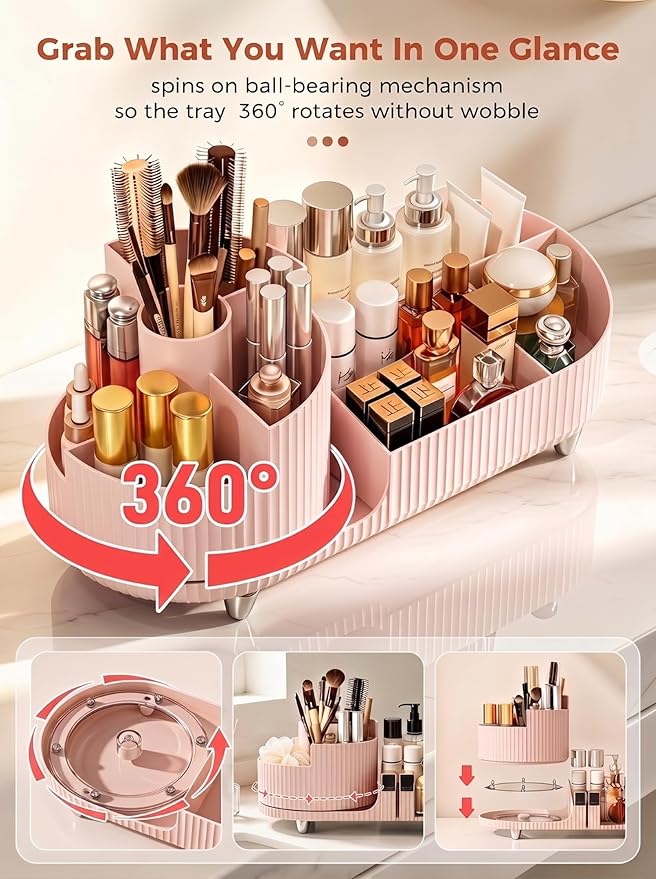 Booklov Rotating Makeup Caddy Organizer - Image 6