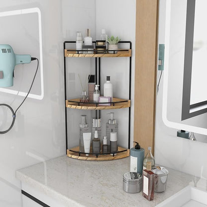 Dorhors Corner Bathroom Organizer Countertop, Vanity Counter Storage Shelf | 3 - Image 2