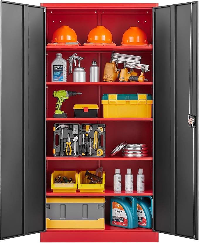 SISESOL Wide & Deep Metal Storage Cabinet - Image 7