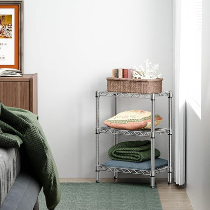 750 lbs 3 Tier Shelf Metal Storage Shelves Wire Rack Closet Organizers - Image 5