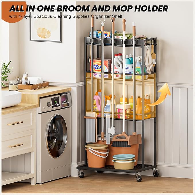 Olakee Taller Broom Holder - Image 2