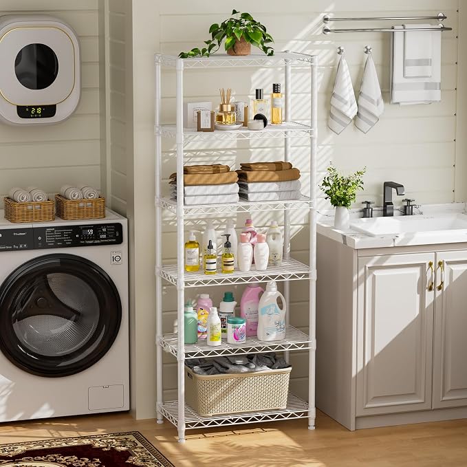 5 tire Shelves Storage Wire Shelving Unit Metal Shelf Adjustable Organizers - Image 7