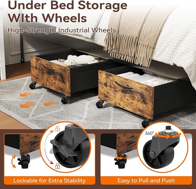 FOUCSSOMEI Under Bed Storage - Image 3