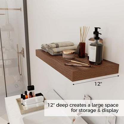 12 Inch Deep Floating Shelves, 24 x 12 Floating Shelf - Image 4