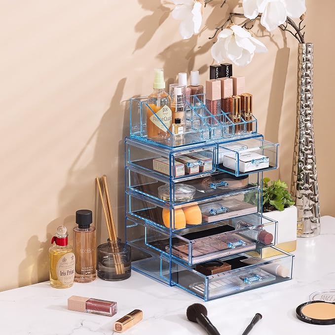 Sorbus Clear Cosmetic Makeup Organizer - Image 5