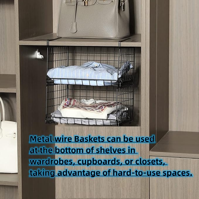 Under Shelf Basket Storage 2Pack - Image 6