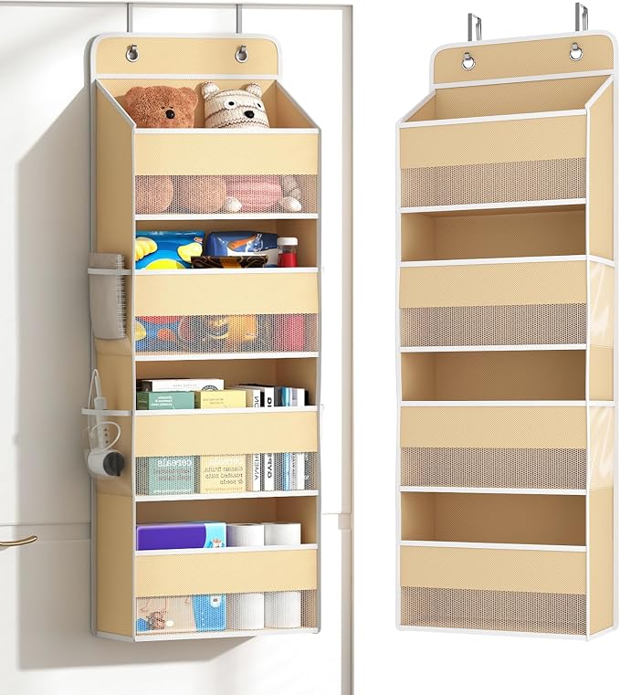 1 Pack 4-Tier Over the Door Organizer, Heavy-Duty Large Deep Pocket Hanging by Unknown