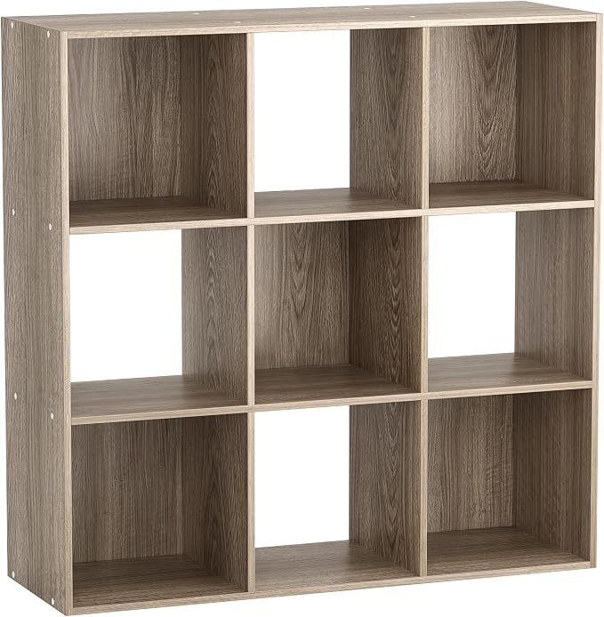 ZenStyle 9 Cube Storage Shelf Organizer, Wooden Bookshelf System Display Cube - Image 10