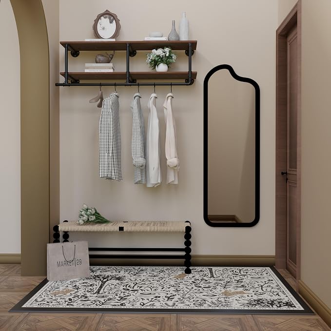 Clothes Rack 48in, Wall Mounted Garment Rack - Image 5