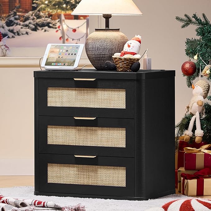 LEYAOYAO Rattan Night Stand Set of 2 - Image 2