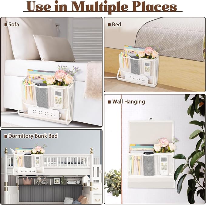 Bedside Caddy Bedside Storage Organizer Bedside Organizer - Image 7