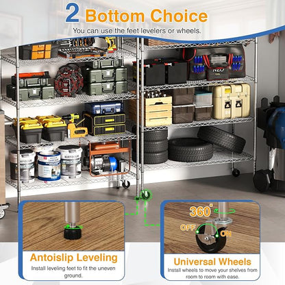 BestOffice | 6-Tier Wire Shelf - Image 4