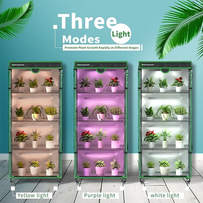 Indoor Greenhouse with Grow Light, Mini Greenhouse with Cover | 5-Tier Plant - Image 6