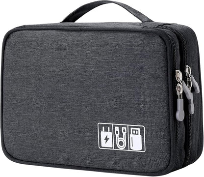 Lanola Custom Personalized Travel Cable Organizer Bag, Electronic Accessories by Lanola