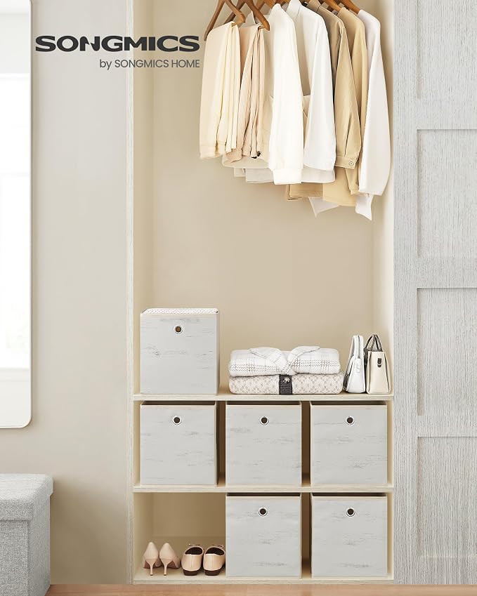 SONGMICS Storage Cubes, Foldable Oxford Fabric and Non-Woven Fabric Storage - Image 2