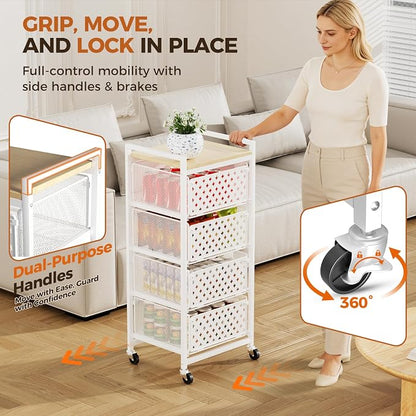 5 Tier Kitchen Storage Cart - Image 6