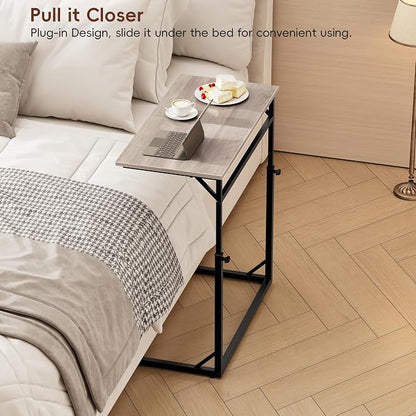 Vagusicc C Shaped End Table, 33.5"Tall Side Table - Image 8