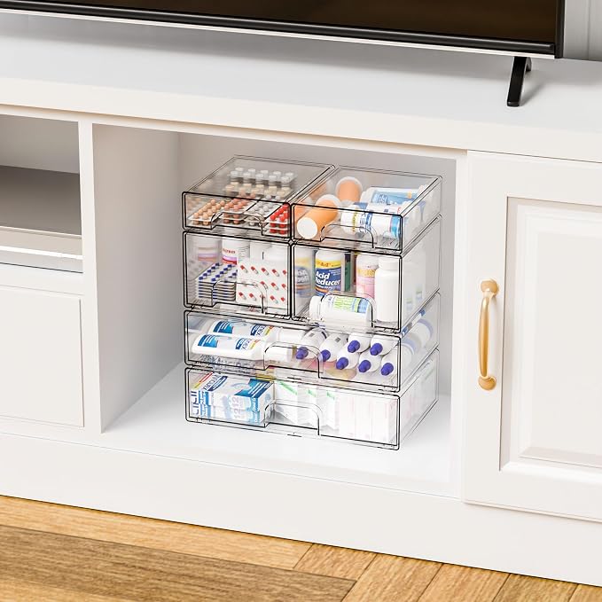 Clear Stackable Storage Drawers - Image 8