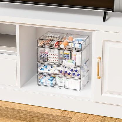 Clear Stackable Storage Drawers - Image 8