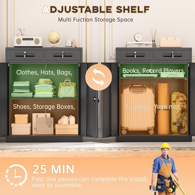INTERGREAT Metal Garage Storage Cabinets - Image 4