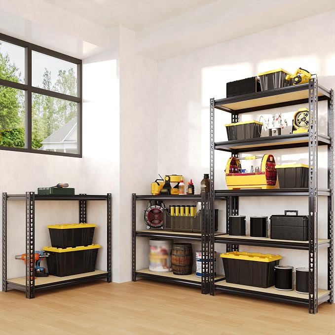 Heavy Duty Garage Storage Shelves 2 Pack, 2000 Lbs Capacity, 5-Tier Adjustable - Image 7