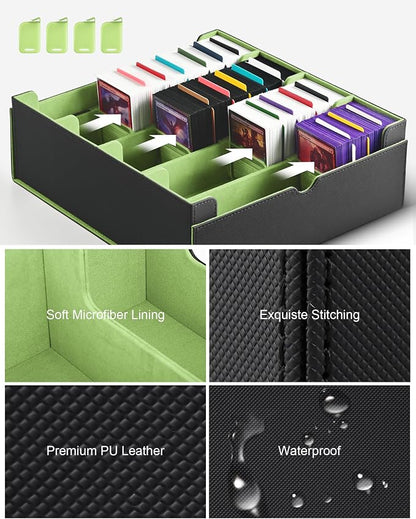 ZLCA Card Storage Box for MTG PTCG, Commander Deck Box Holds 3200+ Cards - Image 5