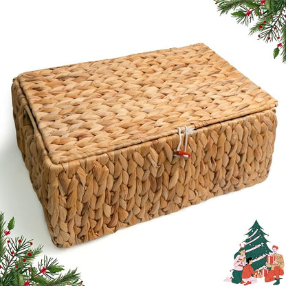 KOKODO Rectangular Water Hyacinth Basket by KOKODOHOMEPROJECT