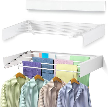 32” Foldable Clothes Drying Rack Wall Mounted by Unknown