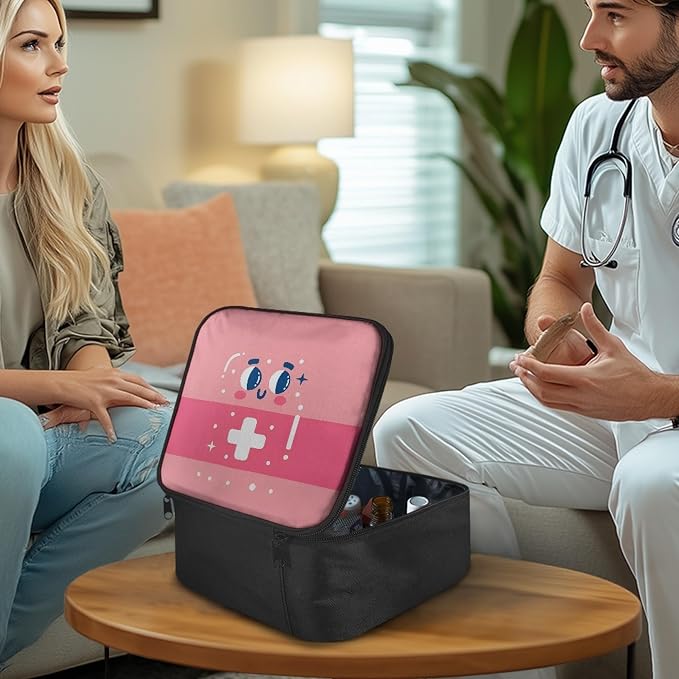 Family Medicine Storage Bag Pill Bottle Organizer - Image 2